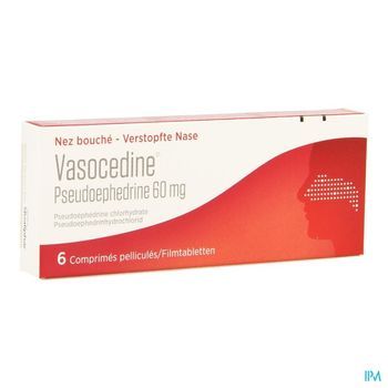 vasocedine-pseudoephedrine-6-comprimes