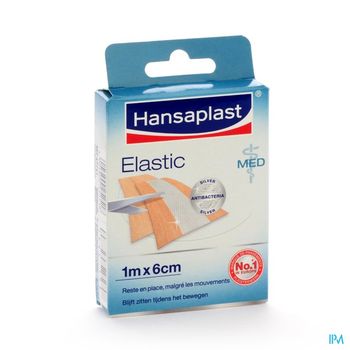 hansaplast-med-elastic-antibacterial-pansement-1-m-x-6-cm