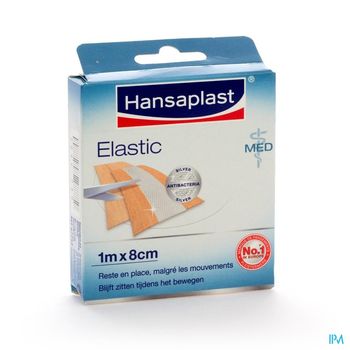 hansaplast-med-elastic-antibacterial-pansement-1-m-x-8-cm