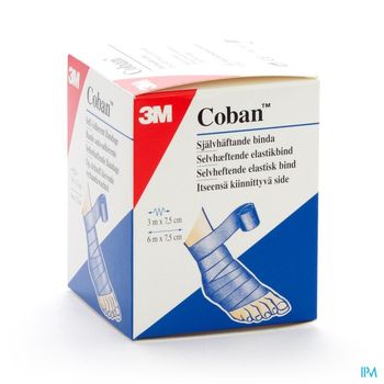 coban-3m-bandage-auto-adherent-elastique-blue-rouleau-75-cm-x-45-m