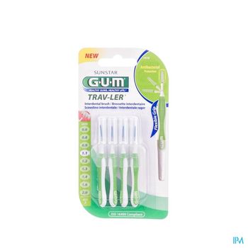 gum-trav-ler-antibacterial-protection-4-brossettes-interdentaires-11-mm-ref-1414